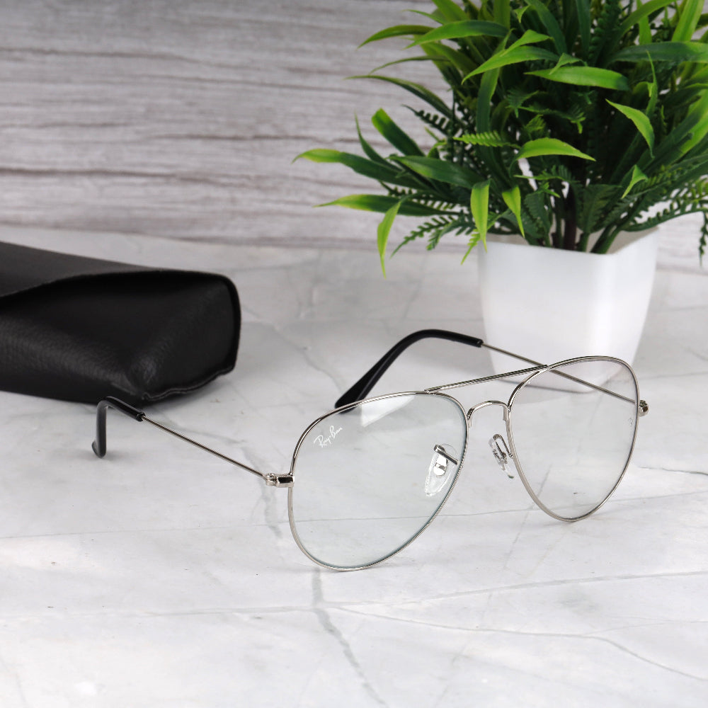 Classic Pilot 3O26 Silver-Photochromatic Sunglass with silver frame and photochromatic lenses featuring UV 400 protection from JUO INDIA.